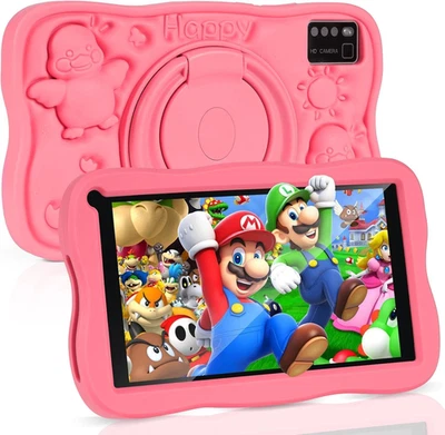 Tablet Bambini 7 Pollici Con Controllo Parentale, Android 13 Tablette, 8 GB RAM  - Immagine 1 di 4