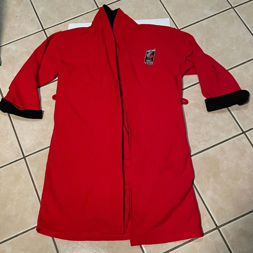 NBA Portland Blazers Loungewear Hombres Pequeña Bata Baño Pijama Rojo UNK Foto 1 de 4