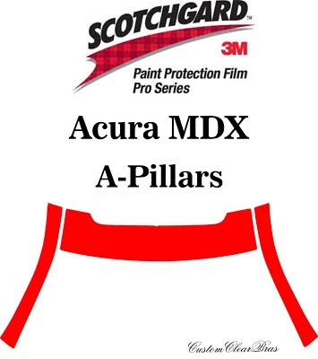Filme de proteção de pintura 3M Scotchgard Pro Series transparente 2017 2018 2019 Acura MDX - Imagem 1 de 3