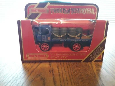 Matchbox Models of Yesteryear Y18 Atkinson 'D' Type Steam Lorry DIE-CAST MODEL - Image 1 of 4