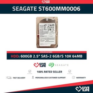 SEAGATE ST600MM0006 600GB HDD 2.5" SAS-2 6GB/S 10K 64MB - Bild 1 von 6