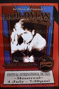 Bob Dylan Concert Poster Montreal 2007
