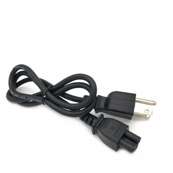 3FT AC POWER CORD for CRT DESKTOP PRINTER HP DELL LEXMARK SHORT CABLE 3 PRONGS - Image 1 of 1