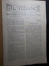 1942-BELLUNO-IL'TIZIANO'BOLLETTINO DEL R. LICEO GINNASIO'TIZIANO' DI BELLUNO
