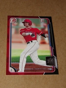 2015 1st Bowman Paper Asia rojo y negro Taylor Ward #130 Angels prospect novato - Imagen 1 de 3