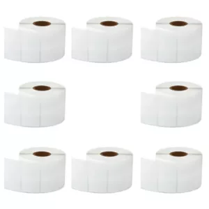 8 Rotoli Termici Diretti 2,25"X1,25" Codice a Barre 8000 Etichette per Zebra 2844 Eltron - Foto 1 di 12