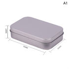 Small Metal Tin Silver Storage Box Case Organizer For Money Coin Candy Jewelry