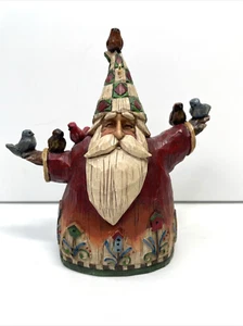 Jim Shore Heartwood Creek Weihnachtsmann mit Vögeln 4,5" 2013 Ornament 4034402 - Bild 1 von 4