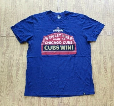 Chicago Cubs '47 Cubs Win World Series Champions 2016 Men's Medium M Large Slim - Image 1 of 4