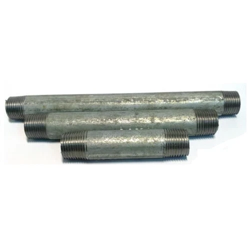 Rohrdoppelnippel 1/2 3/4 1 Fitting verzinkt Gewinderohr Temperguss Außengewinde - Bild 1 von 1