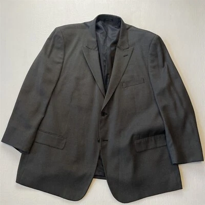 Pronto Uomo 54R Gris Blanketweave Pico Solapa Hombre Traje Blazer Chaqueta Abrigo Deportivo Foto 1 de 4