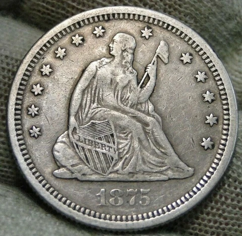 1875S Seated Liberty Quarter Cover