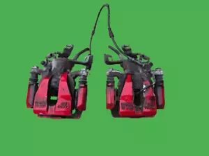 MINI COOPER F55 F56 F57 2015 2.0 PETROL JCW PAIR OF REAR BRAKE CALIPERS - RED - Picture 1 of 7