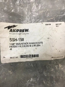 (Bag of 8) Andrew SSH-158 SnapStack Hanger Kit for 1-5/8" Coaxial Cable - Picture 1 of 4