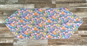 Handmade Easter Egg Table Runner Pointed Spring Seasonal Colorful Small 42x17 - Picture 1 of 3