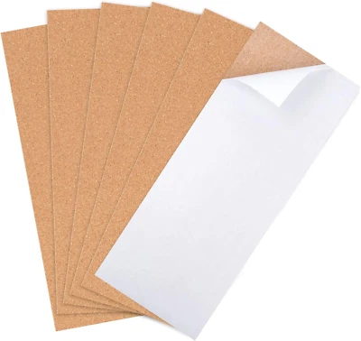 6 Stück Pinnwand Kork Kork-Pads Selbstklebende Korkplatten Korktafel Korkwand DI - Bild 1 von 4