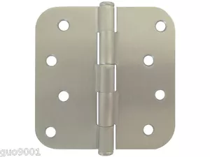 Satin Nickel 4"" x 4"" mit 5/8"" Radius Runde Ecke Türscharnier US15 Außen - Bild 1 von 2