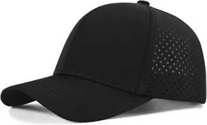 Men’s Quick Dry Baseball Cap Mesh Snapback Hat Breathable Outdoor Sports Cap - Picture 1 of 6