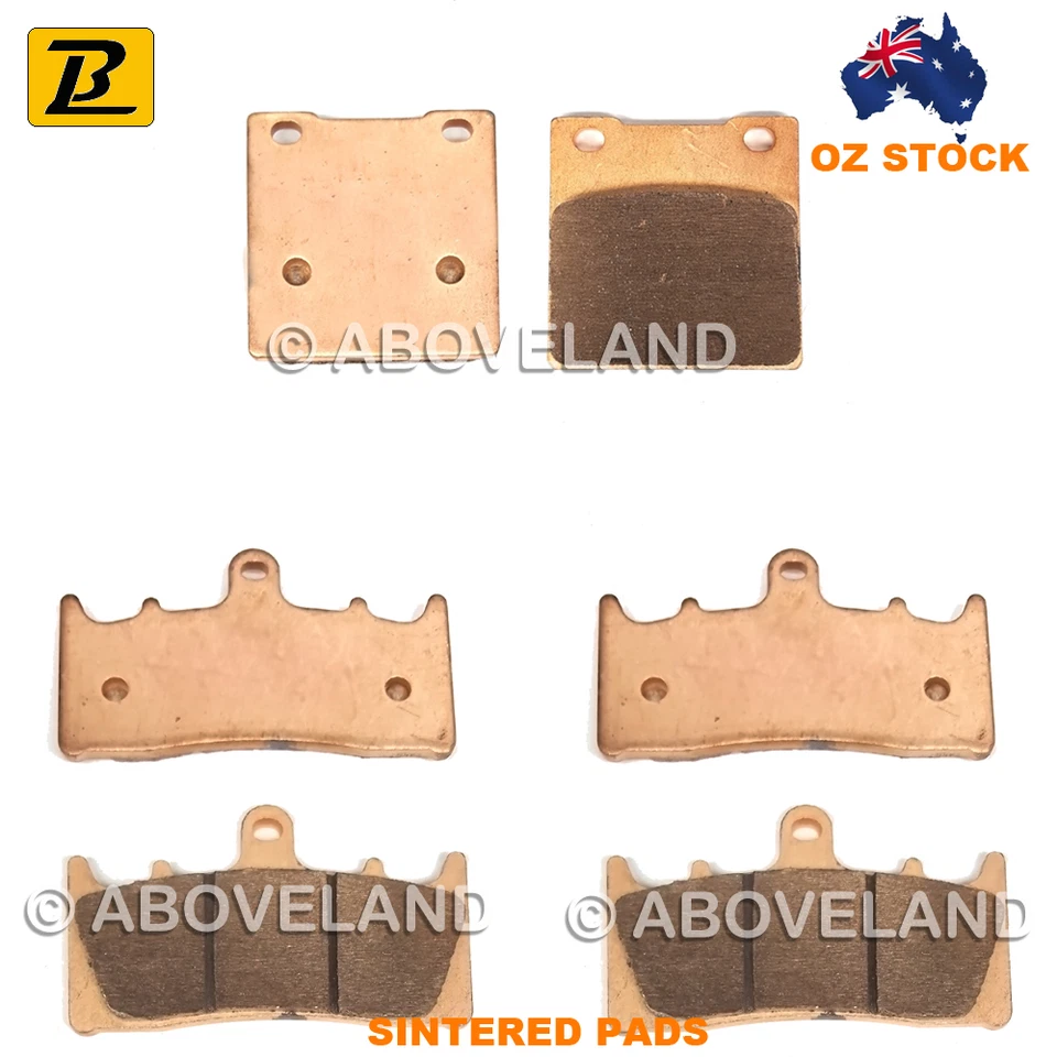 Pastillas de freno delanteras traseras sinterizadas para KAWASAKI ZRX 1100 ZR 1100 1997 1998 1999 2000 Foto 1 de 1