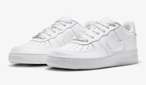 Nike Youth Air Force One Low Triple White DH2920-111 GS Shoes NEW - Picture 1 of 8
