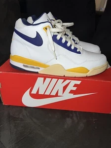 Pre-owned Size 11 - Nike Flight Legacy Lakers 2020 - Picture 1 of 8