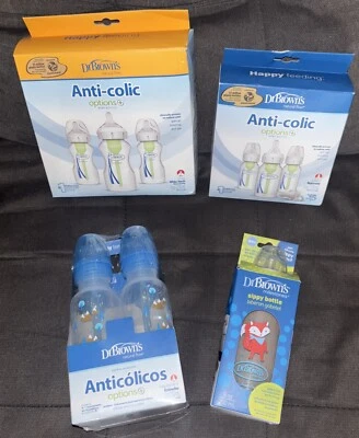 Dr. Brown’s🍼Opciones anticólicos+ Lote mixto de 4 paquetes en total 11 biberones Foto 1 de 4