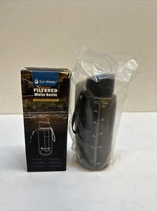 SurviMate Filtered Water Bottle BPA Free with 4-Stage Intergrated Filter Straw - Picture 1 of 3