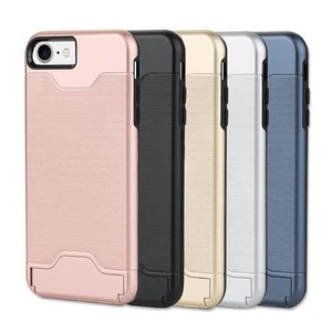 Funda Carcasa Resistente Híbrida Protección contra Caídas Soporte Ranura para Tarjeta para iPhone 7/7Plus - Imagen 1 de 14