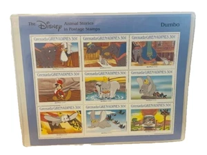 Walt Disney Collectible Postage Stamps Set Animal Stories Dumbo Timothy Grenada - Picture 1 of 3
