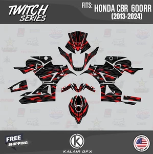 Graphics Kit for HONDA CBR600RR CBR 600RR (2013-2025) Twitch - RED - Picture 1 of 7