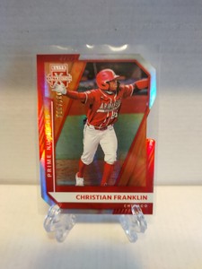 Christian Franklin 2021 Donruss Elite Prime Numbers SP  99/186 Cubs #20 prospect
