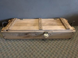 Vintage Wooden US Military Howitzer M103 M137 Ammo Crate Box Cold War Era - Picture 1 of 24