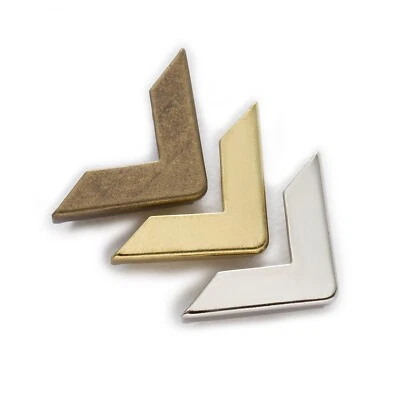 Box Metal Corner Protector 50pcs 17mm Book Scrapbooking Album Bags Side Decors Foto 1 de 4