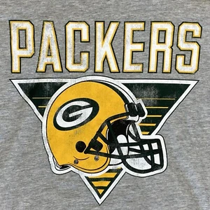 NFL Green Bay Packers Women's Small Gray V-Neck Short Sleeve T-Shirt -New W Tags - Picture 1 of 8