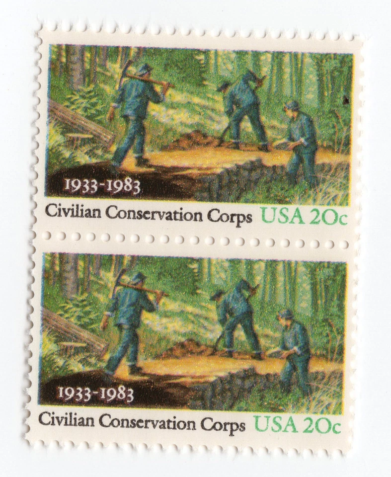 Scott #2037 Civilian Conservation Corps Pair of Stamps - MNH - Image 1 of 1