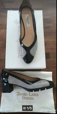 Donna Laura Schuhe Gr. 37 mit passender Tasche! NEU! - Bild 1 von 4