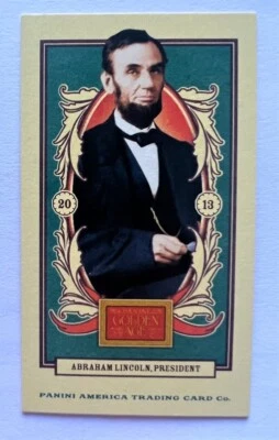2013 Panini Golden Age Nadja Caramels MINI Abraham Lincoln #1 - Image 1 of 4