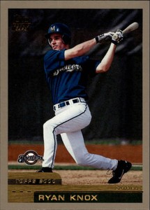 2000 Topps Traded Milwaukee Brewers Baseball Card #T72 Ryan Knox RC