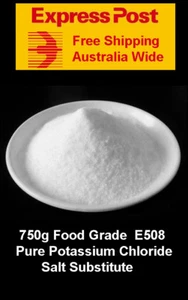 750g   KCl - Food Grade Potassium Chloride  Powder  , salt substitute - Vegan,  - Bild 1 von 2