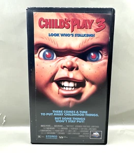 Child's Play 3 Look Who's Stalking-1991 Horror Black Clamshell Case -Tested - Picture 1 of 6