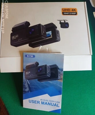 SIGRILL Dual Dash Cam Auto 4K - Immagine 1 di 4