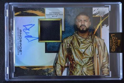 2020 Topps WWE Fully Loaded Autographed Turnbuckle Relics ANDRADE #A-AN /99 - Image 1 of 2