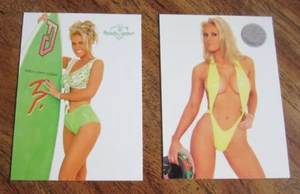 Darcy Donavan Model Lot of 2 DIFFERENT 2002 Bench Warmer Trading Cards - Picture 1 of 2