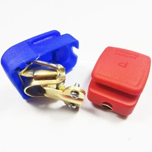 Quick Release Battery Terminals Clamps Pair Car Caravan Low Profile Motorhome - Picture 1 of 3