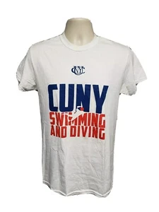 CUNY Swimming and Diving Adult Small White TShirt - Picture 1 of 10