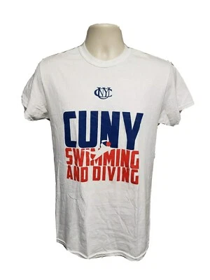 CUNY Swimming and Diving Adult Small White TShirt - Image 1 of 4