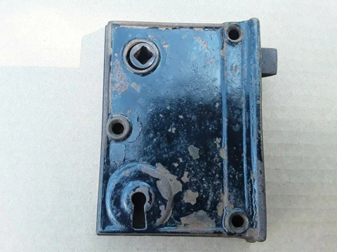 Vintage Door Lockset Hardware Flush Mount Old Home Restoration Renovations Cover