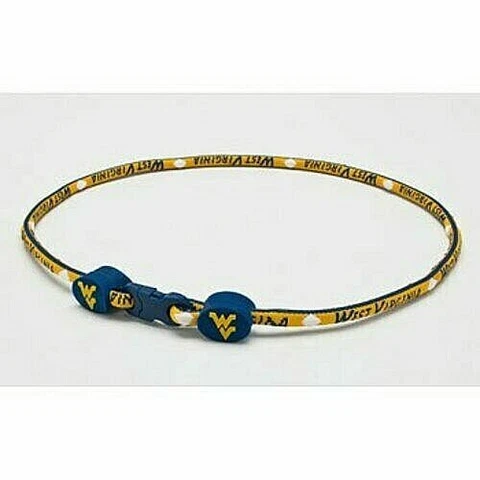 West Virginia Mountaineers 18" Titanium Sport Necklace Cover
