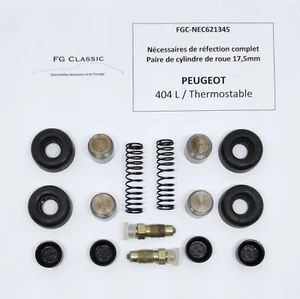 PEUGEOT 404 L / Thermostable - Nécessaire Paire cylindres de roue 17.5mm - NEUF - Imagen 1 de 1