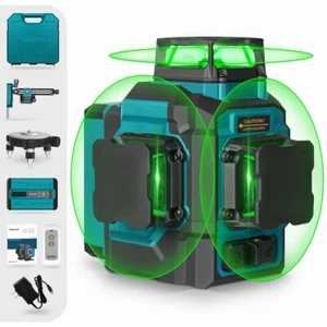 Takamine 12 Lines Green Laser Level Pro, 3x360° Cross Line Professional Laser - Bild 1 von 6